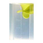 Gourde de sport en plastique avec bille mélangeuse, 700 ml couleur vert lime vue détail 1