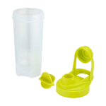 Gourde de sport en plastique avec bille mélangeuse, 700 ml couleur vert lime deuxième vue