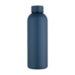 Gourde en acier inoxydable recyclé finition mate 750 ml couleur bleu bondi deuxième vue frontale