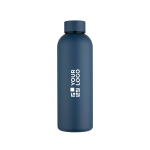 Gourde en acier inoxydable recyclé finition mate 750 ml avec zone d'impression