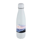 Gourde en acier inoxydable avec revêtement pour sublimation 500 ml couleur blanc