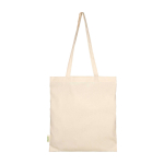 Sac en coton biologique avec grand compartiment 7 L 100 g/m² couleur naturel deuxième vue arrière