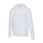 Sweat à capuche unisexe avec intérieur brossé 280 g/m² Elevate couleur blanc