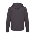 Sweat à capuche unisexe avec intérieur brossé 280 g/m² Elevate couleur gris deuxième vue arrière