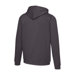 Sweat à capuche unisexe avec intérieur brossé 280 g/m² Elevate couleur gris troisième vue arrière