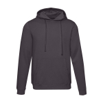 Sweat à capuche unisexe avec intérieur brossé 280 g/m² Elevate couleur gris deuxième vue frontale