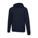 Sweat à capuche unisexe avec intérieur brossé 280 g/m² Elevate couleur bleu marine