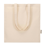 Tote bag résistant avec anses d’épaule 30 cm 180 g/m² couleur naturel quatrième vue