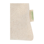 Pochette cadeau en coton avec fermeture à cordon 140 g/m² couleur naturel vue détail 1
