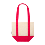 Sac en coton recyclé certifié GRS 320 g/m² couleur rouge deuxième vue arrière