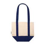 Sac en coton recyclé certifié GRS 320 g/m² couleur bleu marine deuxième vue arrière
