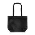 Sac en plastique recyclé laminé double imperméable 18 L 150 g/m² couleur noir deuxième vue frontale