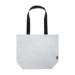Sac en plastique recyclé laminé double imperméable 18 L 150 g/m² couleur blanc deuxième vue frontale
