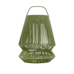 Abat-jour portable en plastique recyclé pour lampe Originalhome couleur vert deuxième vue frontale