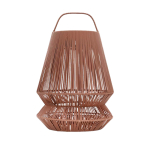 Abat-jour portable en plastique recyclé pour lampe Originalhome couleur rouge désaturé deuxième vue frontale