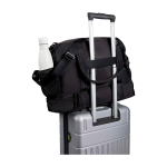 Sac de voyage en toile en polyester recyclé avec fermeture éclair 30 L couleur noir deuxième vue