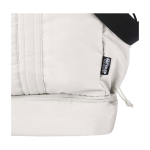 Sac de voyage en toile en polyester recyclé avec fermeture éclair 30 L couleur sable vue détail 1