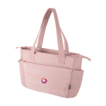 Sac matelassé en polyester recyclé avec housse pour PC 15,6” 18 L couleur rose clair 