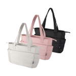 Sac matelassé en polyester recyclé avec housse pour PC 15,6” 18 L couleur rose clair  deuxième vue en couleurs