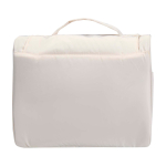 Trousse de toilette en polyester recyclé avec accroche rembourrée 8 L couleur sable deuxième vue arrière