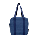 Sac isotherme imperméable en toile recyclée, capacité 5 L couleur bleu marine deuxième vue frontale