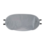 Masque de voyage en micro-polyester et rembourrage doux en éponge couleur gris deuxième vue frontale