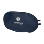 Masque de voyage en micro-polyester et rembourrage doux en éponge couleur bleu bondi vue impression transfert