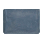 Oreiller de voyage gonflable et compact avec sac assorti couleur bleu bondi troisième vue frontale