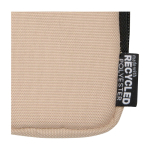 Porte-monnaie déperlant en polyester recyclé avec clip couleur ivoire vue détail 1