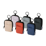 Porte-monnaie déperlant en polyester recyclé avec clip couleur ivoire deuxième vue en couleurs