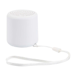 Enceinte Bluetooth compact sur mesure avec charge USB-C 3 W couleur blanc deuxième vue
