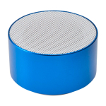 Haut-parleur Bluetooth en aluminium recyclé avec microphone 3 W couleur bleu roi deuxième vue