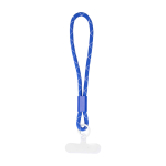 Bracelet pour smartphone avec sangle ajustable et insert pour coque couleur bleu roi deuxième vue frontale