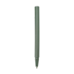 Mini carnet à spirale avec stylo à encre noire couleur vert chiné troisième vue arrière