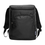 Sac à dos isotherme recyclé 18 L avec compartiment principal couleur noir deuxième vue frontale