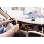 Support magnétique universel 360° idéal pour téléphone et mains libres couleur noir vue d'ambiance 2