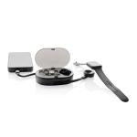 Set écologique de câbles de charge rétractables, multi-ports 60 W couleur noir troisième vue