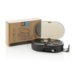 Set écologique de câbles de charge rétractables, multi-ports 60 W couleur noir vue avec boîte