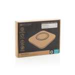 Base de charge sans fil magnétique 25 W avec câble USB-C couleur gris vue avec boîte