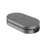 Chargeur écologique pliable 3-en-1 compact avec entrée USB-C 25 W couleur gris sixième vue