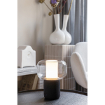 Lampe écologique 10 W avec enceinte et Bluetooth 5.3, 2 000 mAh couleur noir vue d'ambiance 2