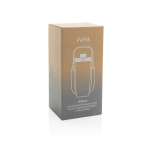 Bouteille isotherme en acier inoxydable recyclé avec cordon 600 ml couleur argenté vue avec boîte