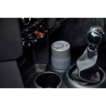 Gobelet isotherme 340 ml en verre avec housse en silicone Black & Blum couleur gris vue d'ambience 3