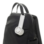 Ventilateur portable écologique et rechargeable 2 W 1 200 mAh couleur blanc troisième vue