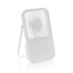 Ventilateur de bureau rechargeable, 3 vitesses, 5 W, 1 200 mAh couleur blanc