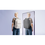 Sac à dos convertible antivol à fermeture éclair 22 L 16” couleur gris vue d'ambiance 4