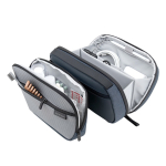 Trousse de voyage 2,5 L à ouverture coquille, 8” couleur bleu marine vue 15