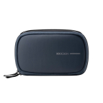 Trousse de voyage 2,5 L à ouverture coquille, 8” couleur bleu marine deuxième vue