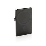 Porte-cartes magnétique en aluminium pour téléphone avec blocage RFID couleur noir