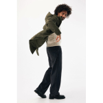 Veste imperméable matelassée unisexe 95 g/m² Iqoniq Thelon couleur kaki troisième vue avec modèle